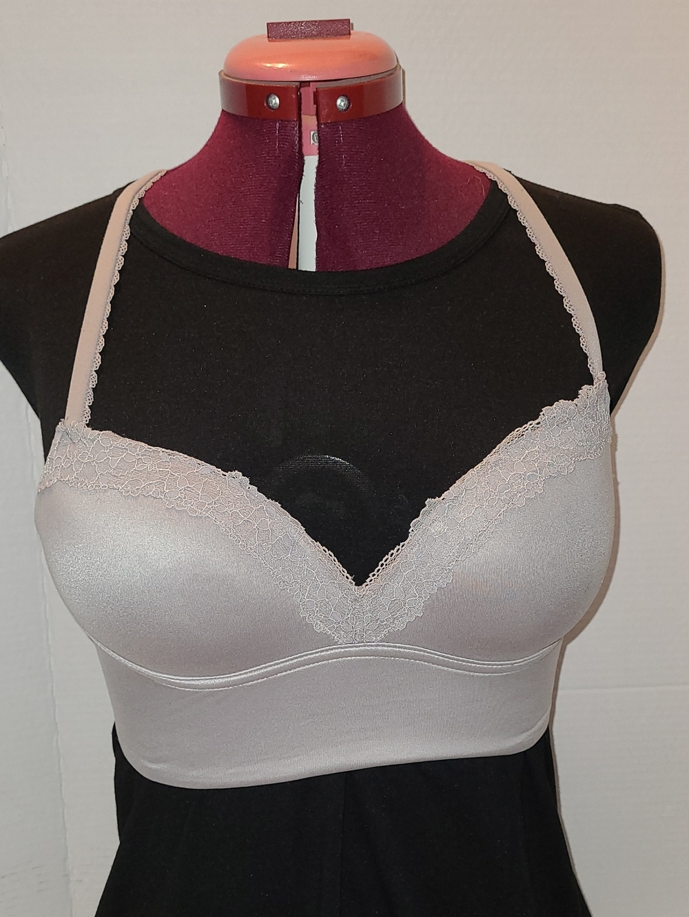 Victoria's Secret Light Pink Lace-Trim Bralette